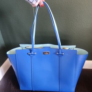 Kate Spade Annelle Arbour Hill Blue Tote Bag